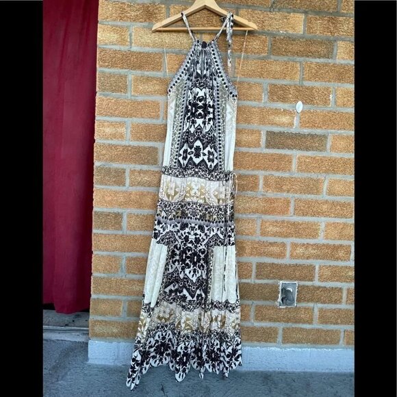 Hale Bob Carly Rayon Maxi Dress small - Picture 3 of 11